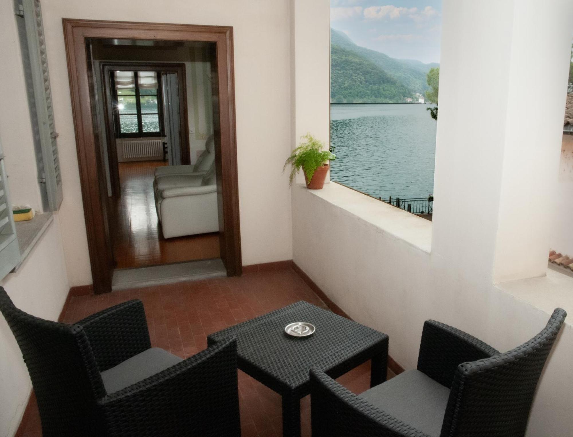 Albergo Ristorante Della Posta Morcote Exterior foto